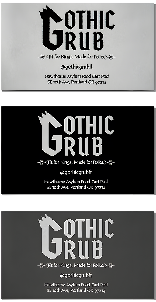 business cards for the food truck
